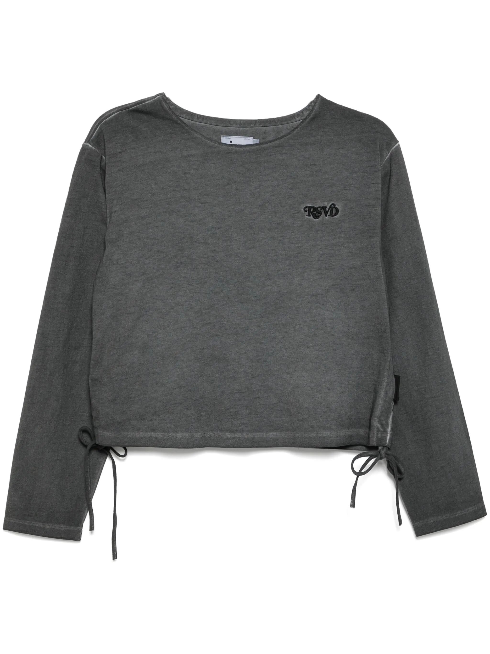 

Топ с вышитым логотипом Izzue, серый