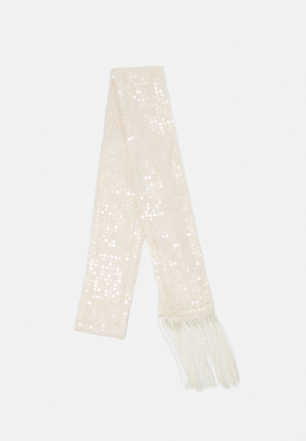 

Шарф SEQUINS SCARF Becksöndergaard, молочный
