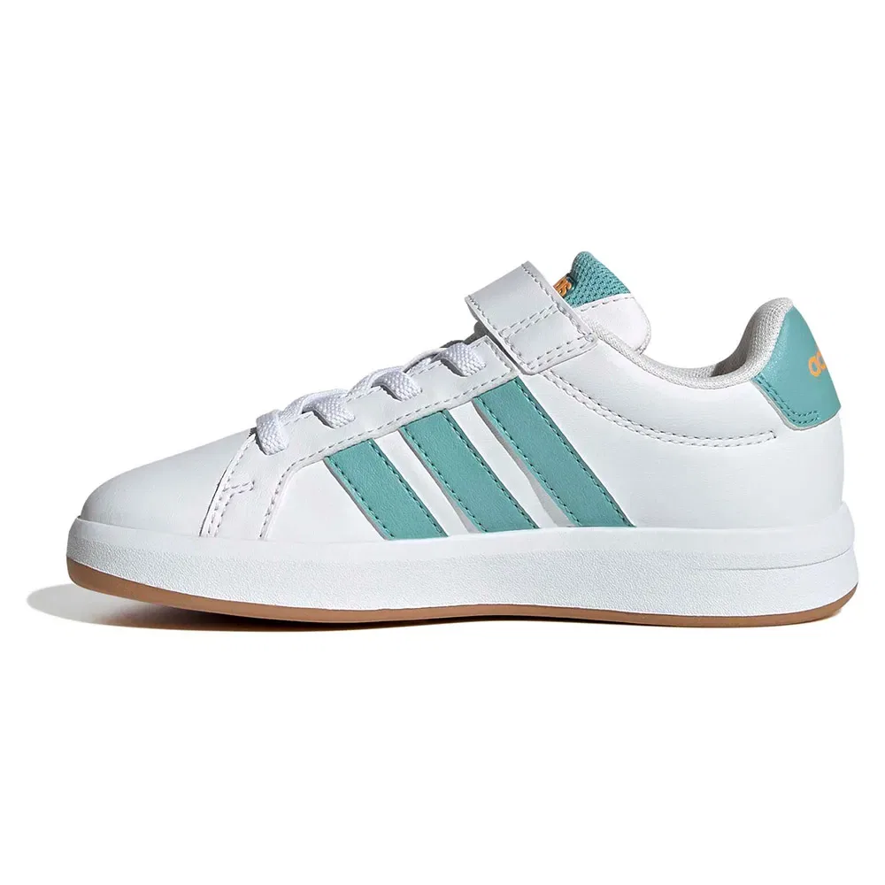 Кроссовки детские Grand Court Adidas, белый — фото 4