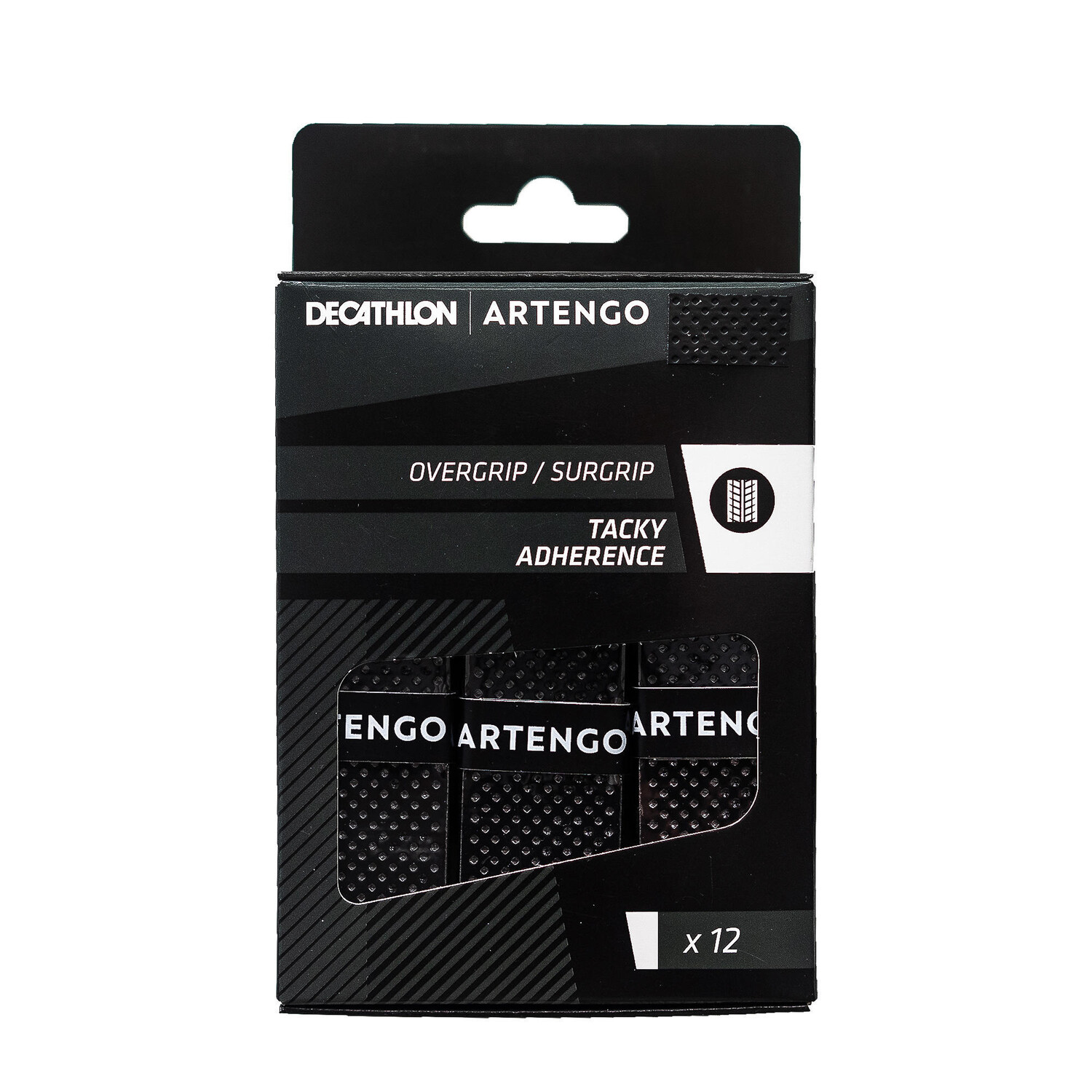 

Лента для захвата Tennis Tacky Overgrip, 12 шт., черная ARTENGO