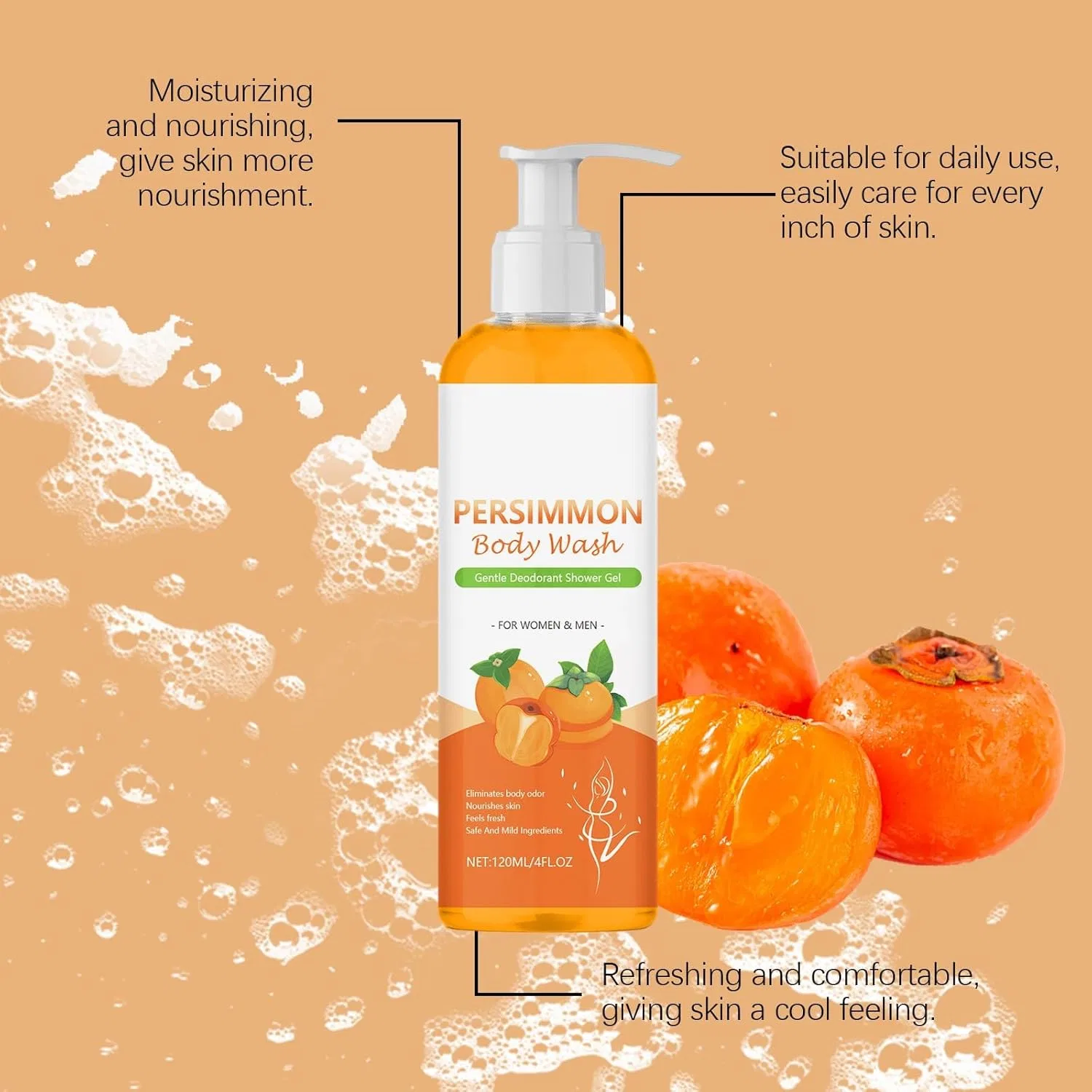 Гель для душа Persimmon Body Wash, 2 шт, 1 г, Fresh Generisch — фото 3