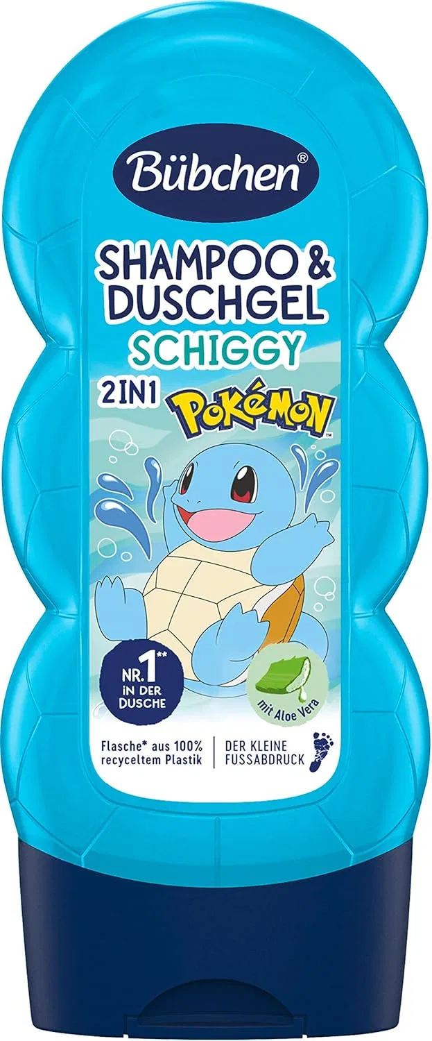 Шампунь и гель для душа Bübchen Pokémon Schiggy, 230 мл