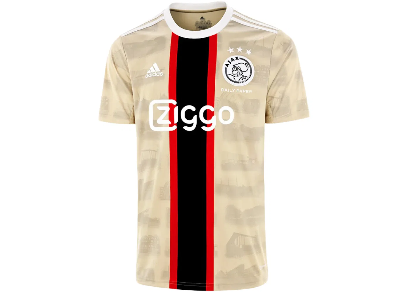 Мужская футболка с принтом Ajax Third 2022-2023 Adidas, Gold