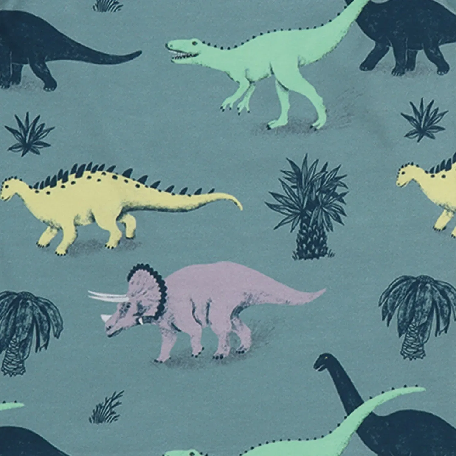 Штаны спортивные с принтом Running Dinosaurs-Jogger Walkiddy, синий — фото 2
