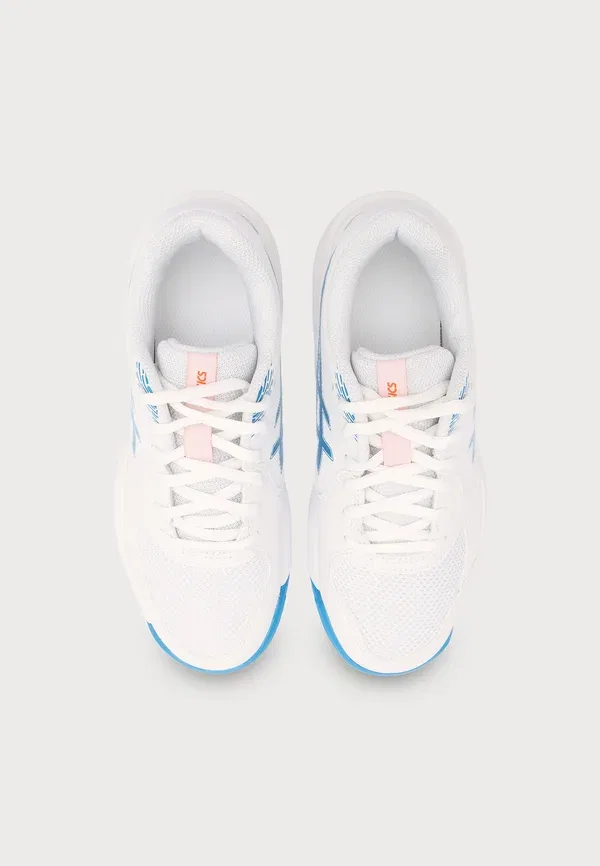 Кроссовки Gel Dedicate унисекс - теннисные кроссовки для различных поверхностей Asics, белый/синий — фото 4