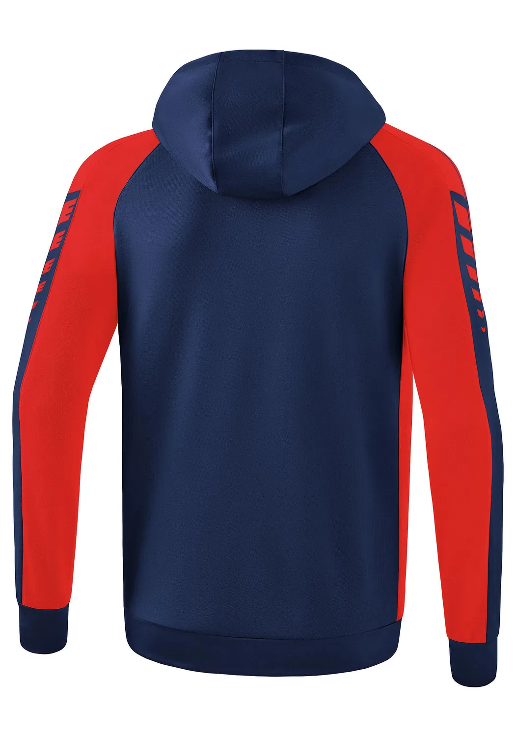 Детская тренировочная куртка с капюшоном Six Wings Erima, Blau Navyblau Rot — фото 2