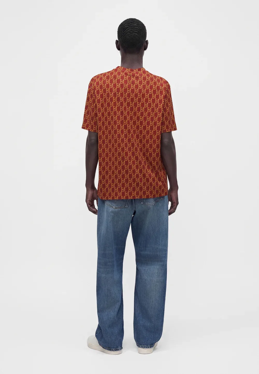 Футболка с принтом Emporio Armani, Merlot/Tannin — фото 3