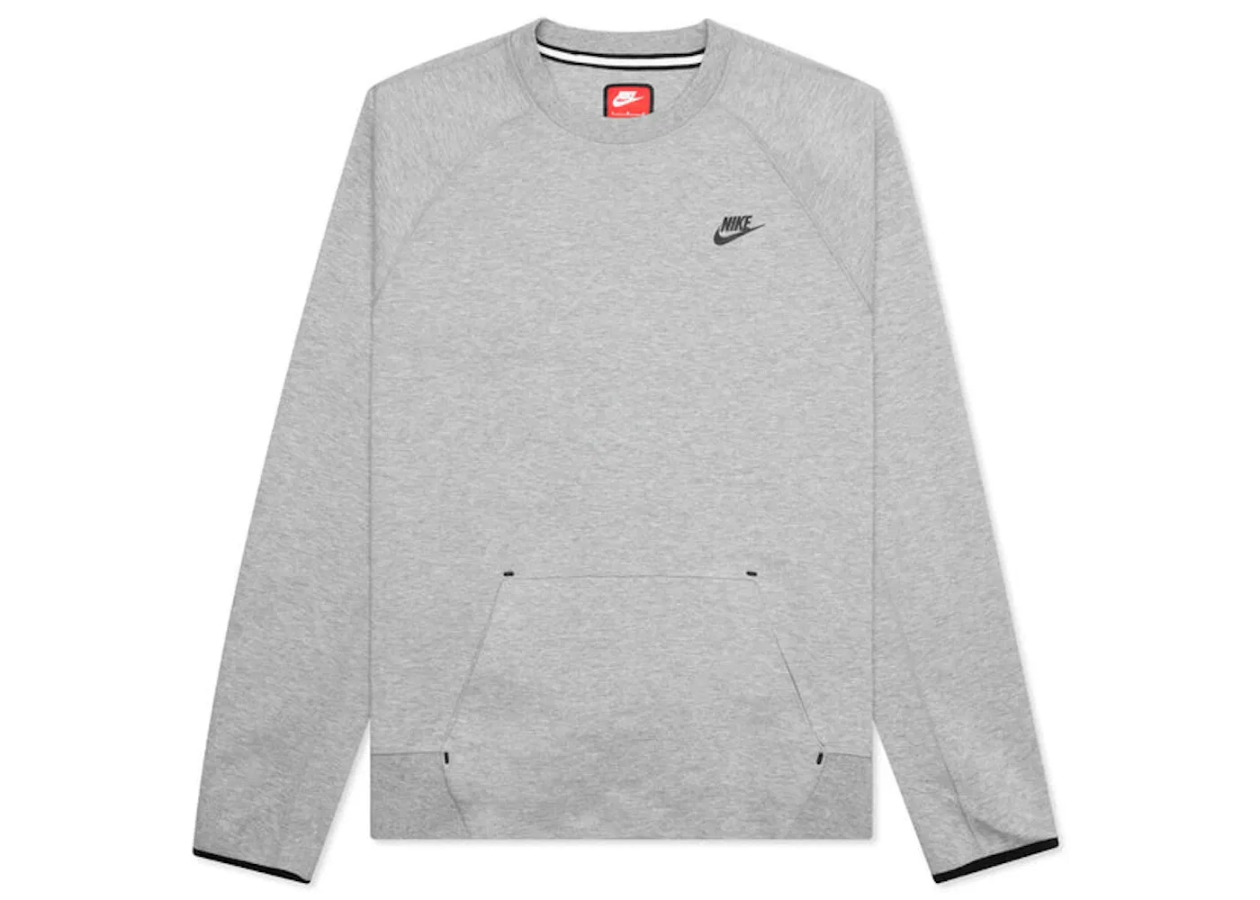 Мужской свитшот из Tech Fleece Nike Sportswear Tech Fleece OG Crewneck, Dark Grey Heather/Black