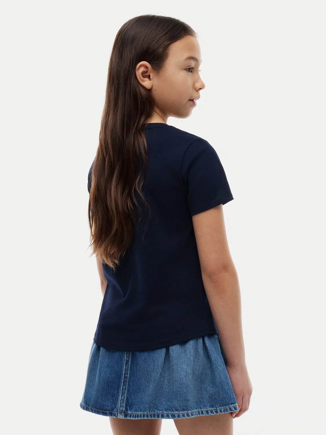 Футболка стандартного кроя для девочки Tommy Hilfiger, темно-синий — фото 3