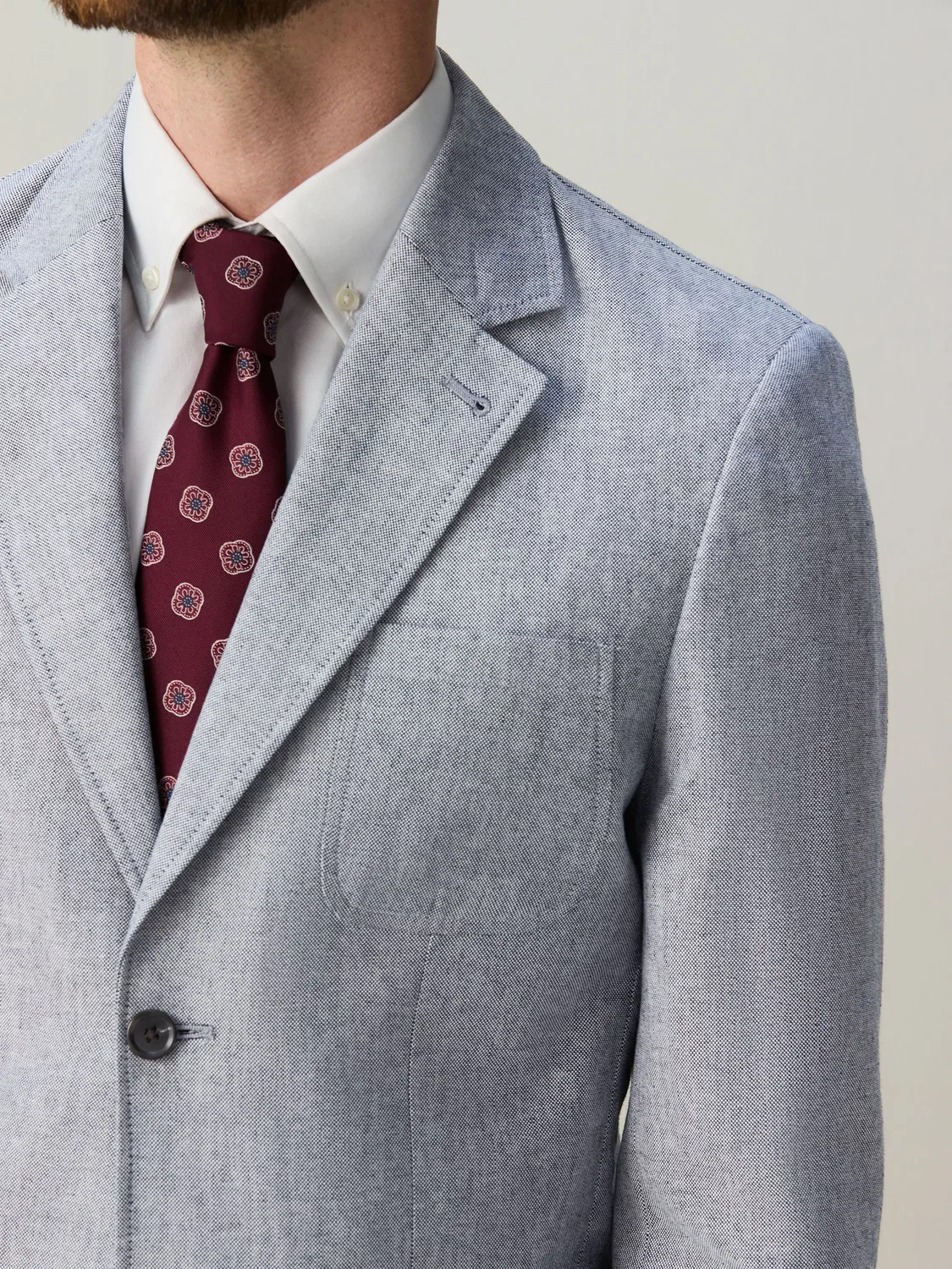 Пиджак свободного кроя, Chambray Blue Next — фото 4