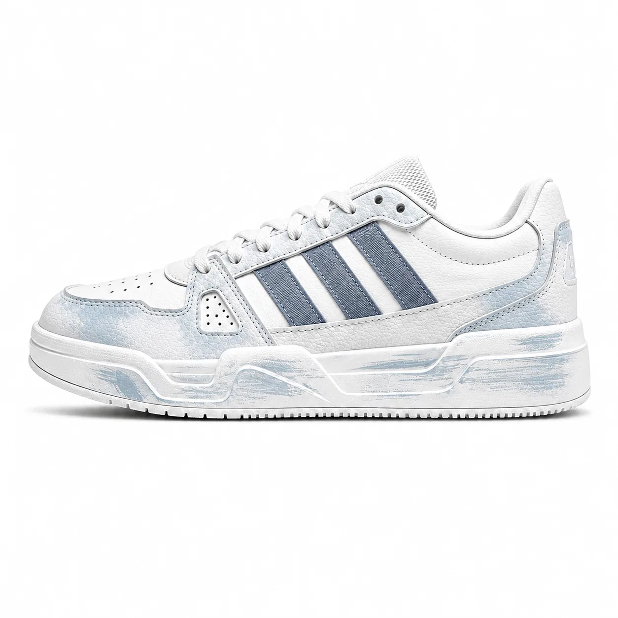 Детские скейтборд-кроссовки с принтом LITE BALLER Adidas, Blue White — фото 3