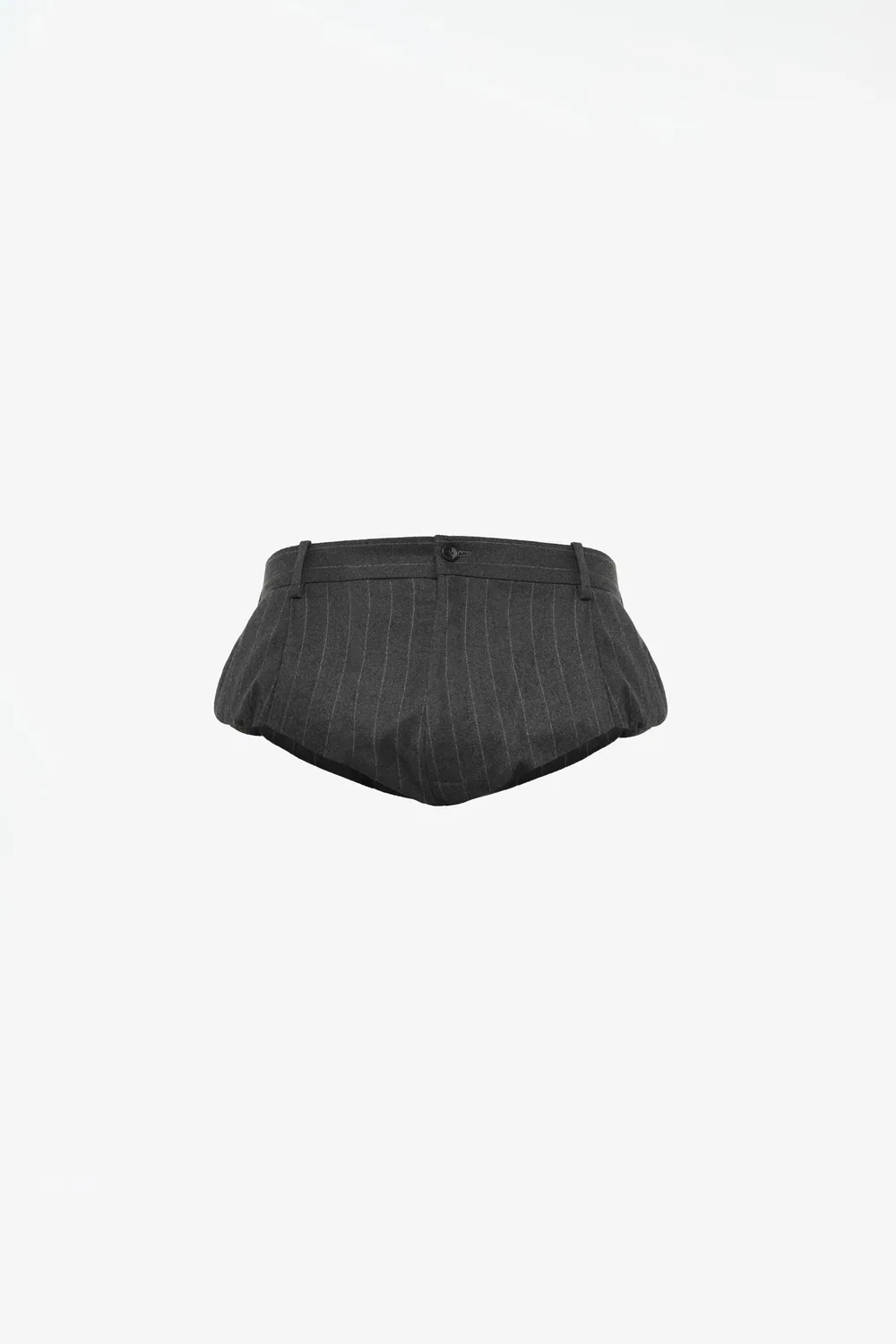 Шорты в полоску из 100% шерсти, лимитированная серия ZARA, темно-зеленый — фото 3