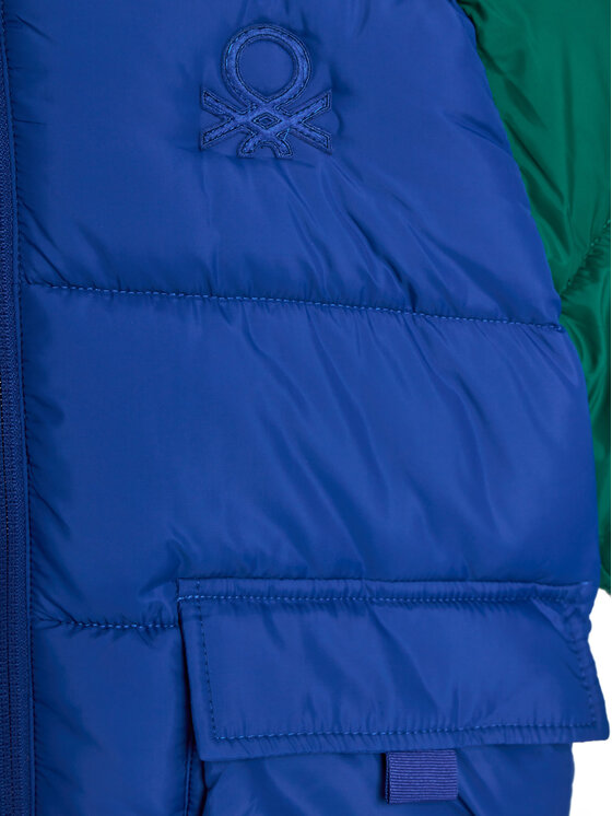 Пуховик стандартного кроя United Colors Of Benetton, мультиколор — фото 3