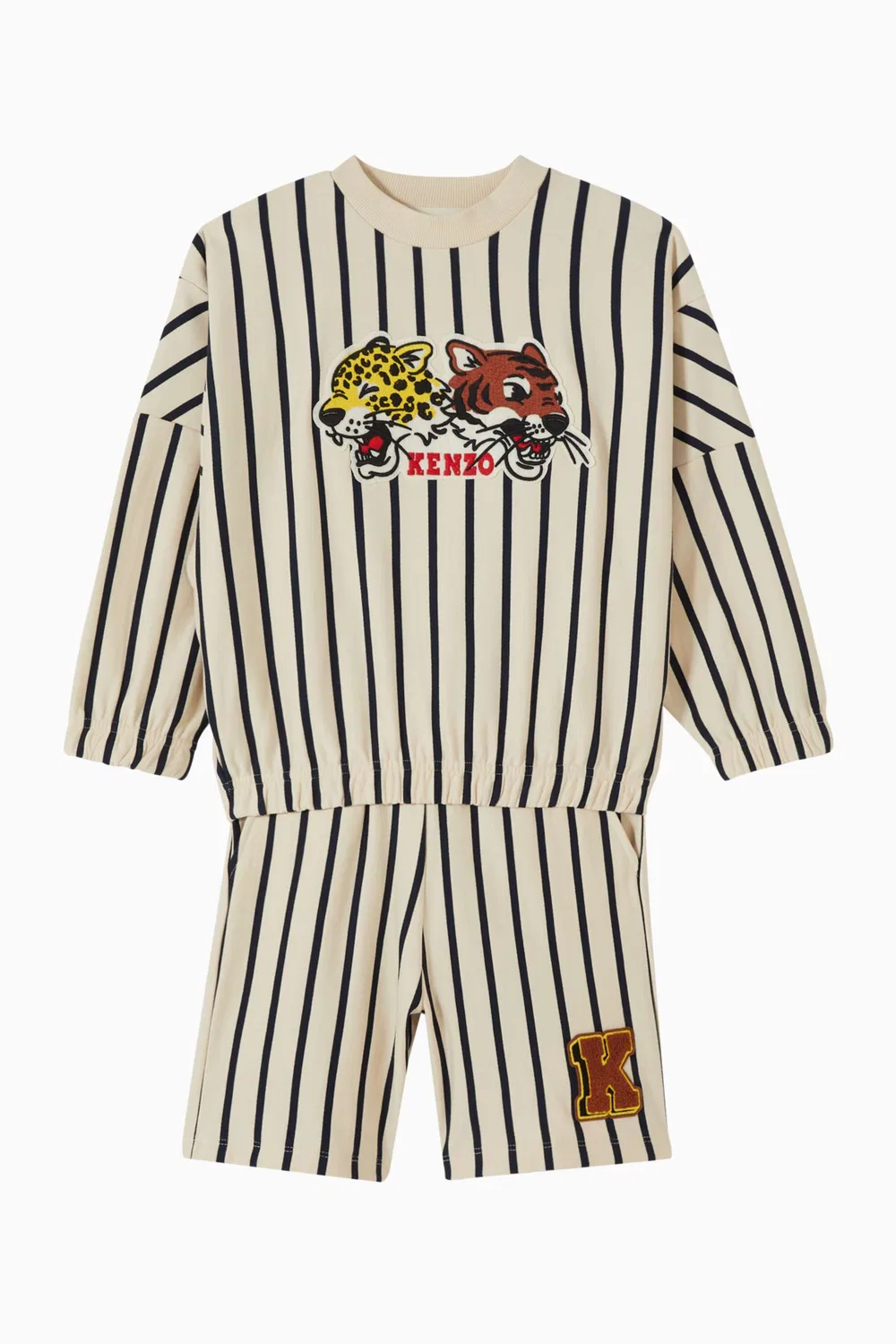 Шорты в полоску хлопковые KENZO KIDS — фото 2
