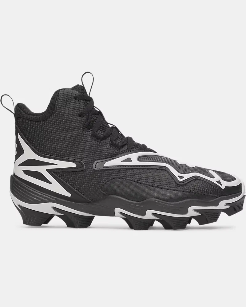 Детские бейсбольные шиповки с амортизацией EVA UA Harper 11 RM Jr. UnderArmour, Black/White