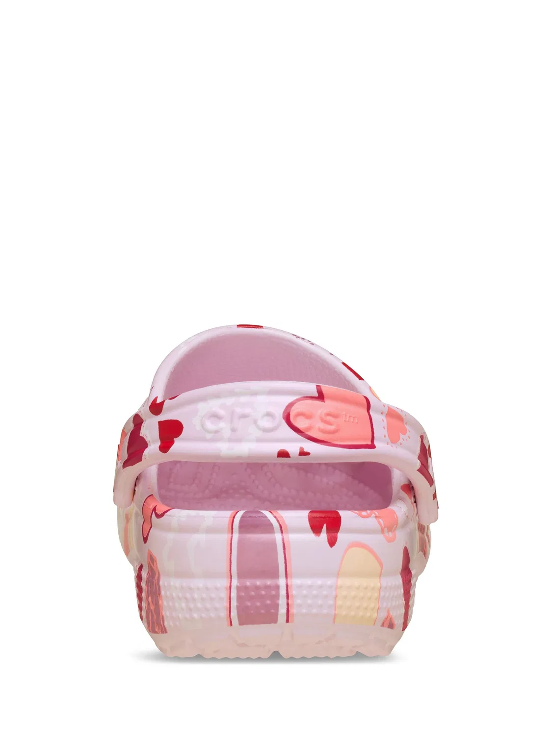 Клоги Crocs Classic Hearts, розовый — фото 4