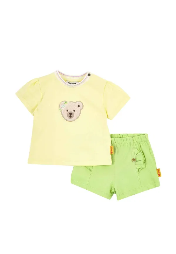 Футболка с принтом, хлопок, Set kurzarm aloha softbund Steiff wax yellow, желтый