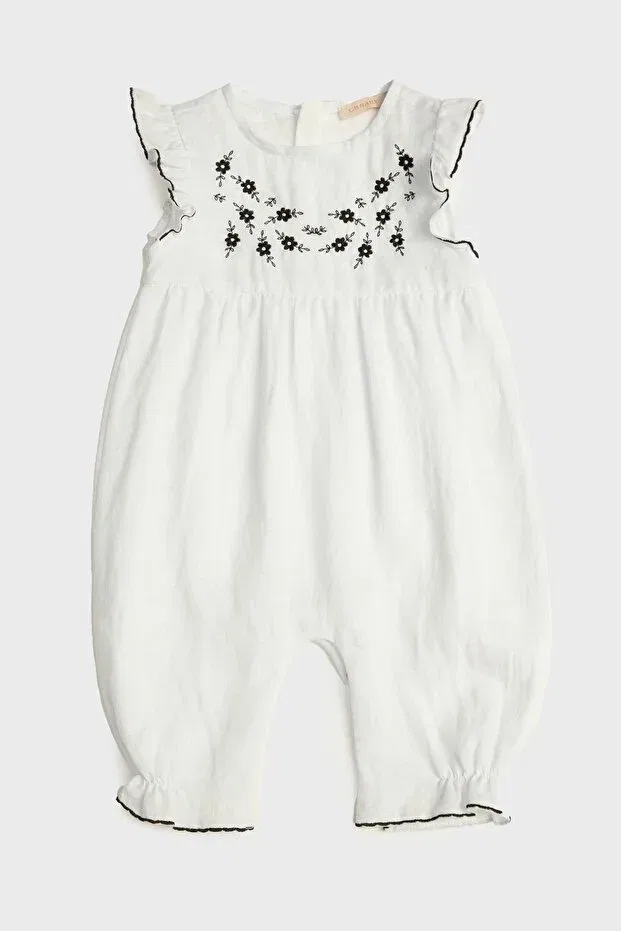 Детский комбинезон для девочек хлопковый Gb Baby, White