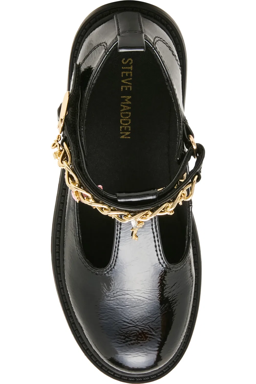 Детские туфли Мэри Джейн на рифленой подошве JLUNDIN Steve Madden, черный — фото 4