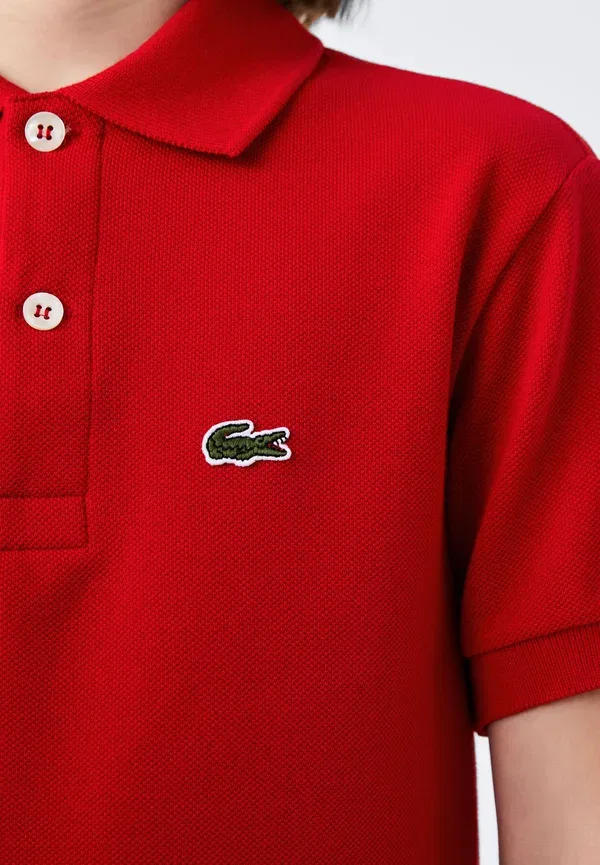 Детская рубашка поло Lacoste, красный — фото 3