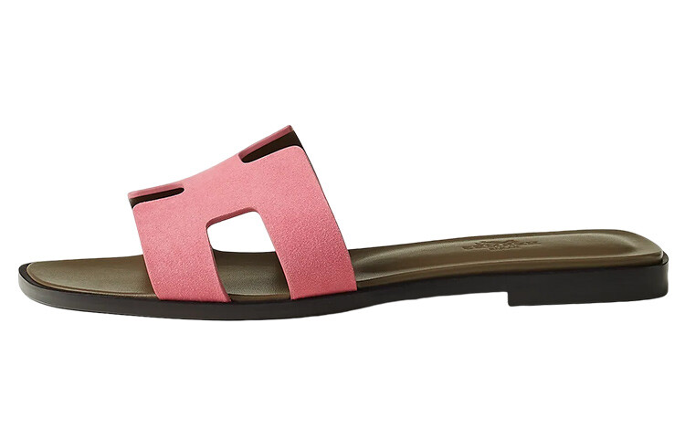 Сандалии Hermès Oran, розовый / коричневый