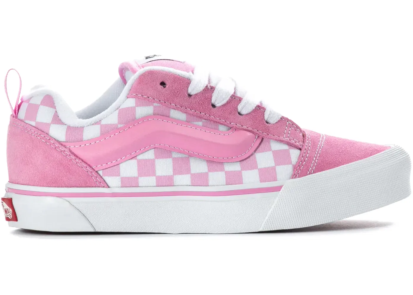 Детские кеды с принтом Vans Knu Skool, Prism Pink/White