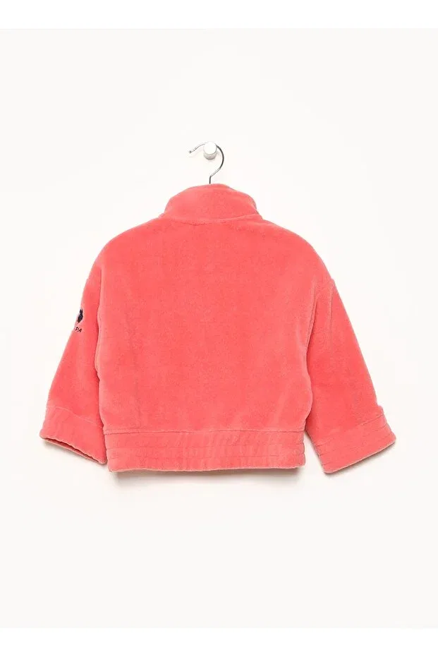 Детское худи для девочек с длинным рукавом U.S. Polo Assn., Red — фото 2
