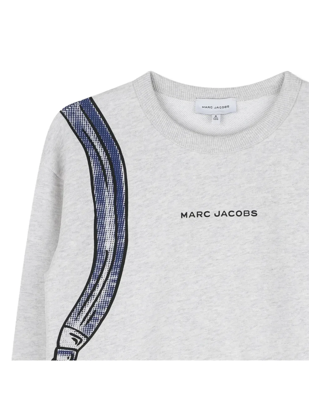 Свитер с принтом Marc Jacobs Kids, серый — фото 3