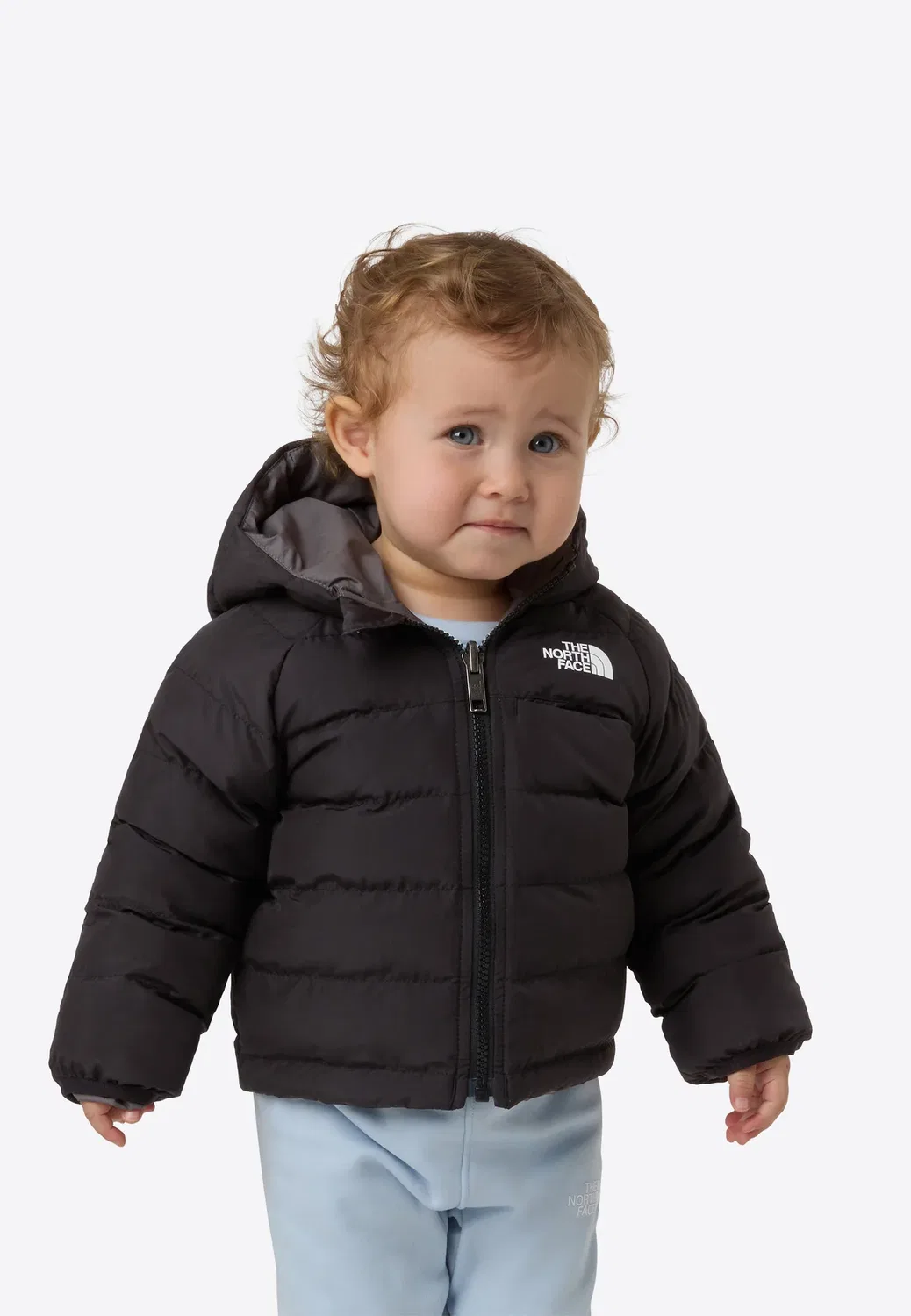 Двусторонняя куртка Perrito с капюшоном унисекс - зимняя куртка The North Face, Black/Smoked Pearl