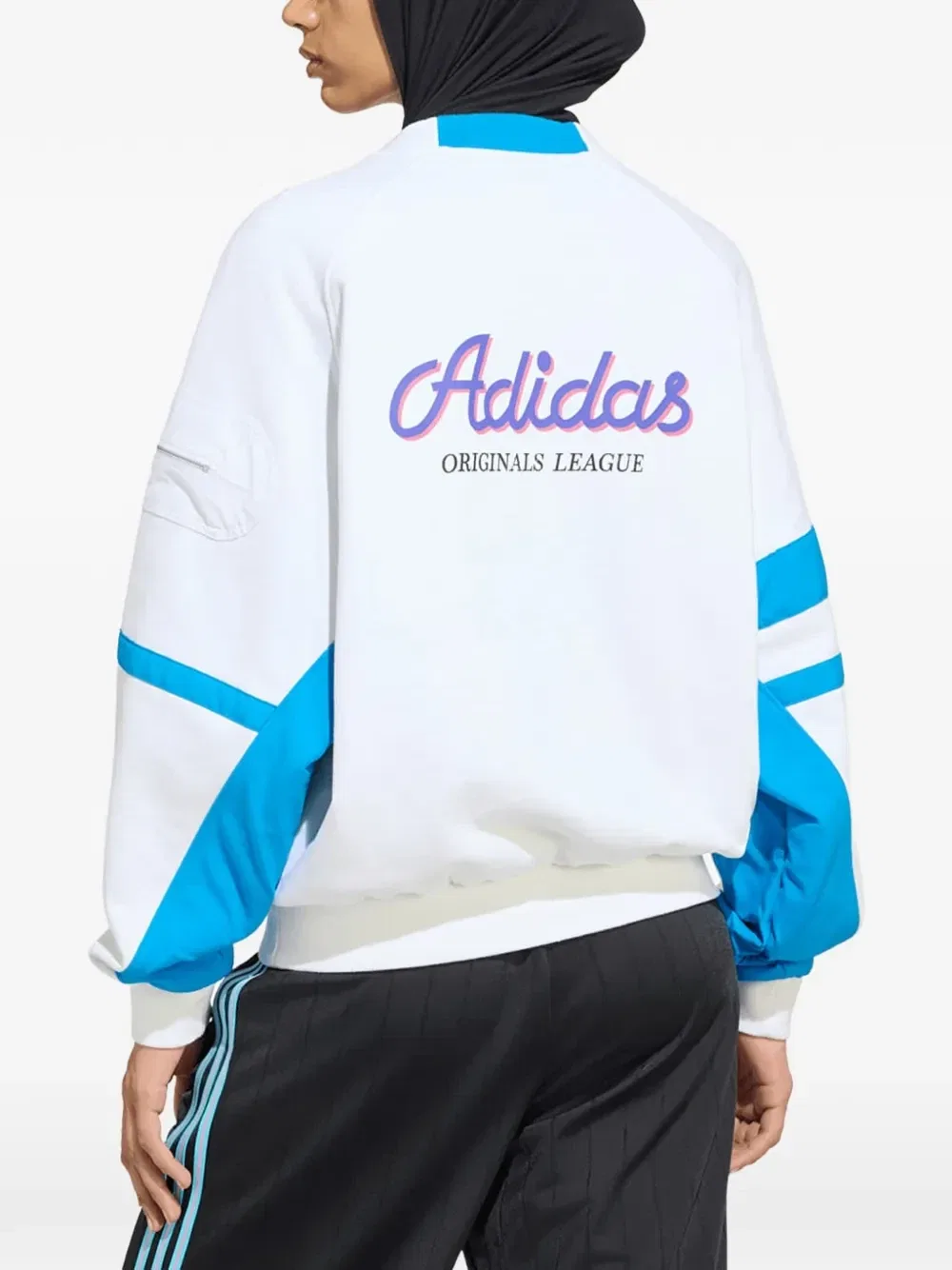Свитшот с графическим принтом adidas Archive Baseball, белый — фото 3