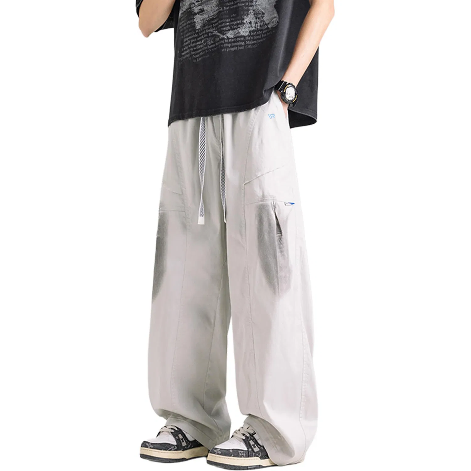 Детские джинсы свободного кроя с широкой штаниной Jeans Unisex Thin Wide Leg Pants WARRIOR