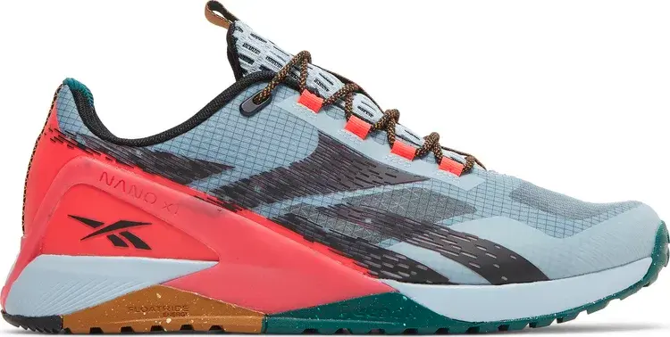 

Кроссовки nano x1 adventure 'gable grey neon cherry' Reebok, серый