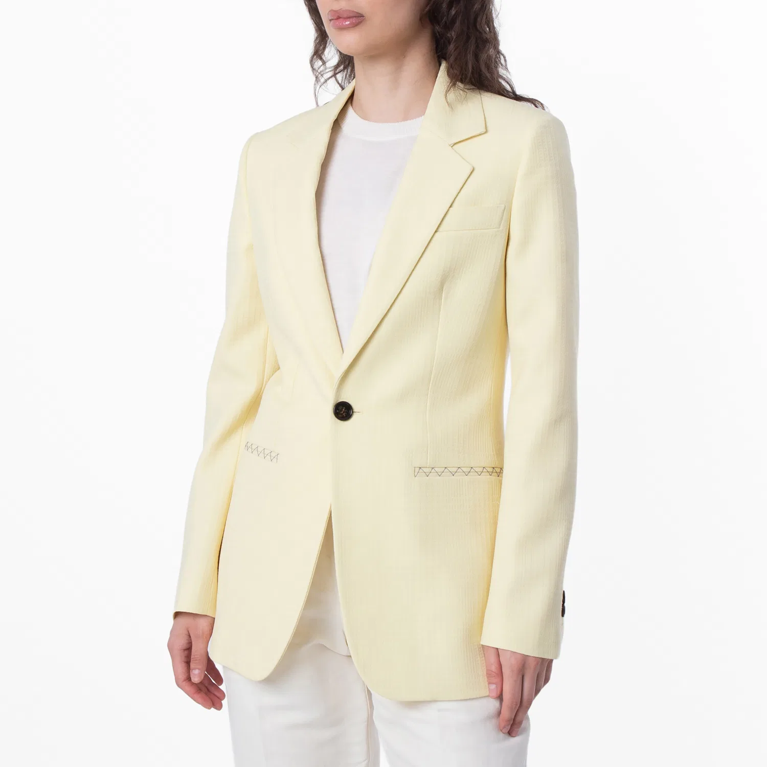 Жакет приталенный Sherbet Tailored Blazer Jacket Burberry, Sherbet — фото 3