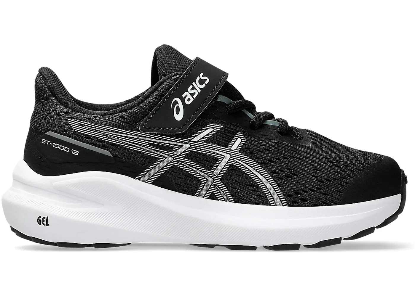 Детские кроссовки для активного спорта ASICS GT-1000 13, Black/White