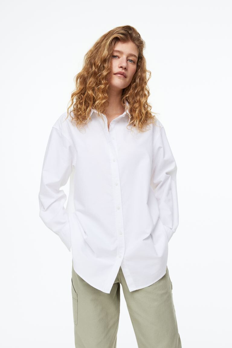 

Оксфордская рубашка H&M, белый