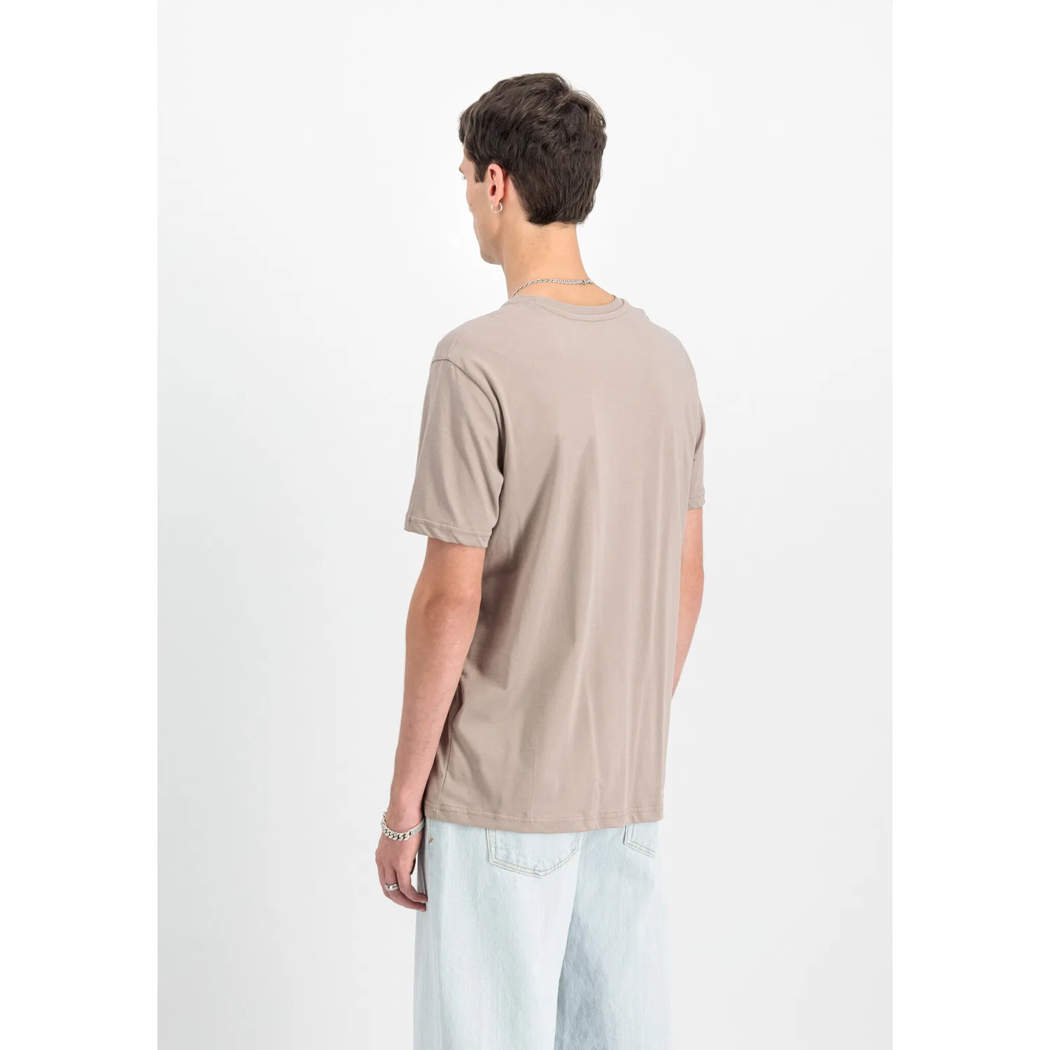 Детская футболка с логотипом Alpha Industries, Vintage Sand — фото 2