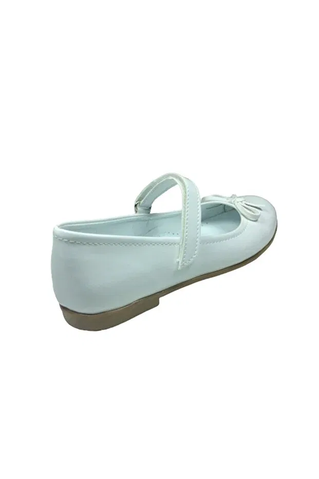 Детские балетки для девочек из искусственной кожи Ortopedikal, White — фото 4