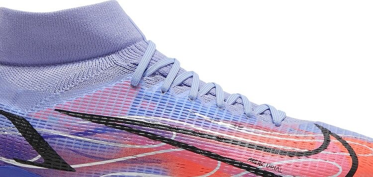 Бутсы Nike Kylian Mbappé x Mercurial Superfly 8 Pro FG 'Flames', фиолетовый — фото 3