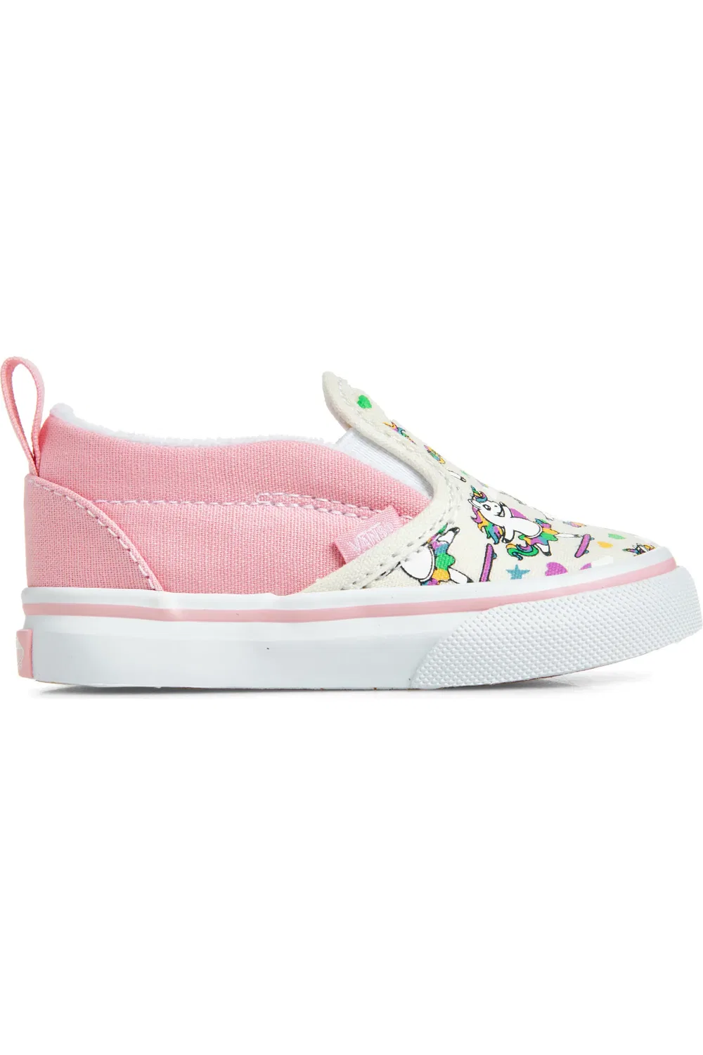 Детские кеды slip-on на липучке Vans, Ballet Skaticorn Marshmallow — фото 3