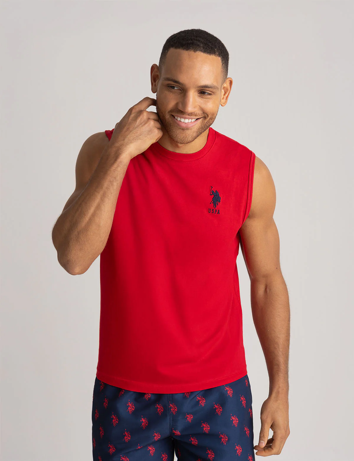 

Майка U.S. Polo Assn Solid Logo Muscle, красный