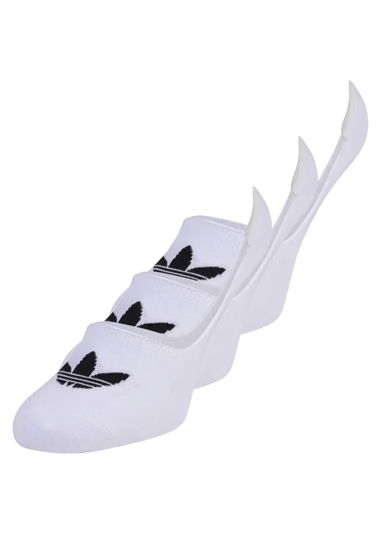 Невидимые носки (3 шт.) для кроссовок Adidas Originals, White/Black