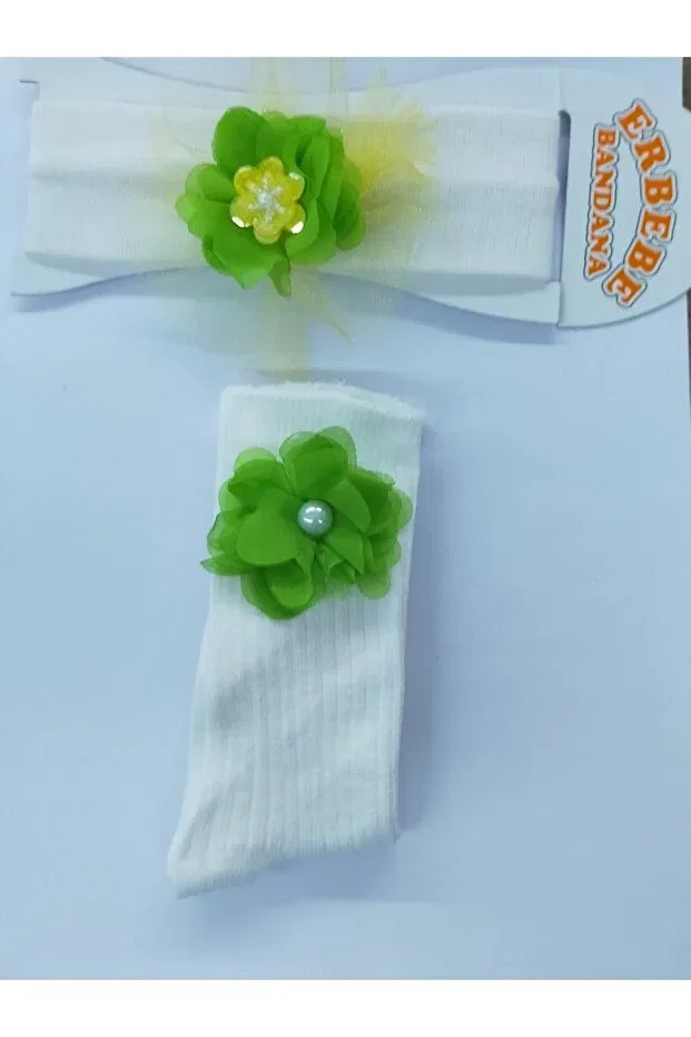 Детский комплект носков и банданы для новорожденных Özkardeşler Baby, Nude Color