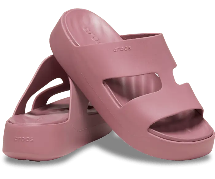 Шлепанцы Crocs Getaway Platform H-Strap, пыльно-фиолетовый — фото 4