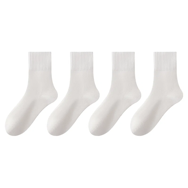Детские носки с пайетками, 4 пары, Milk White, MIIOW