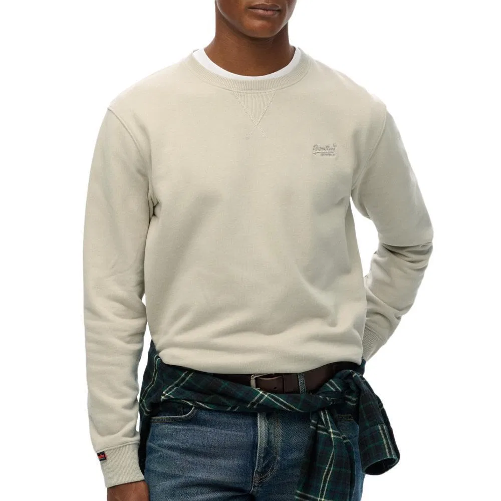 Мужской пуловер с логотипом Superdry, Beige