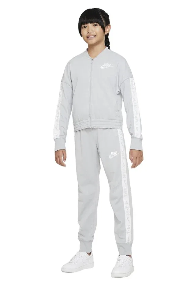 Детский спортивный комплект для девочек с длинным рукавом Sportswear Nike, Gray