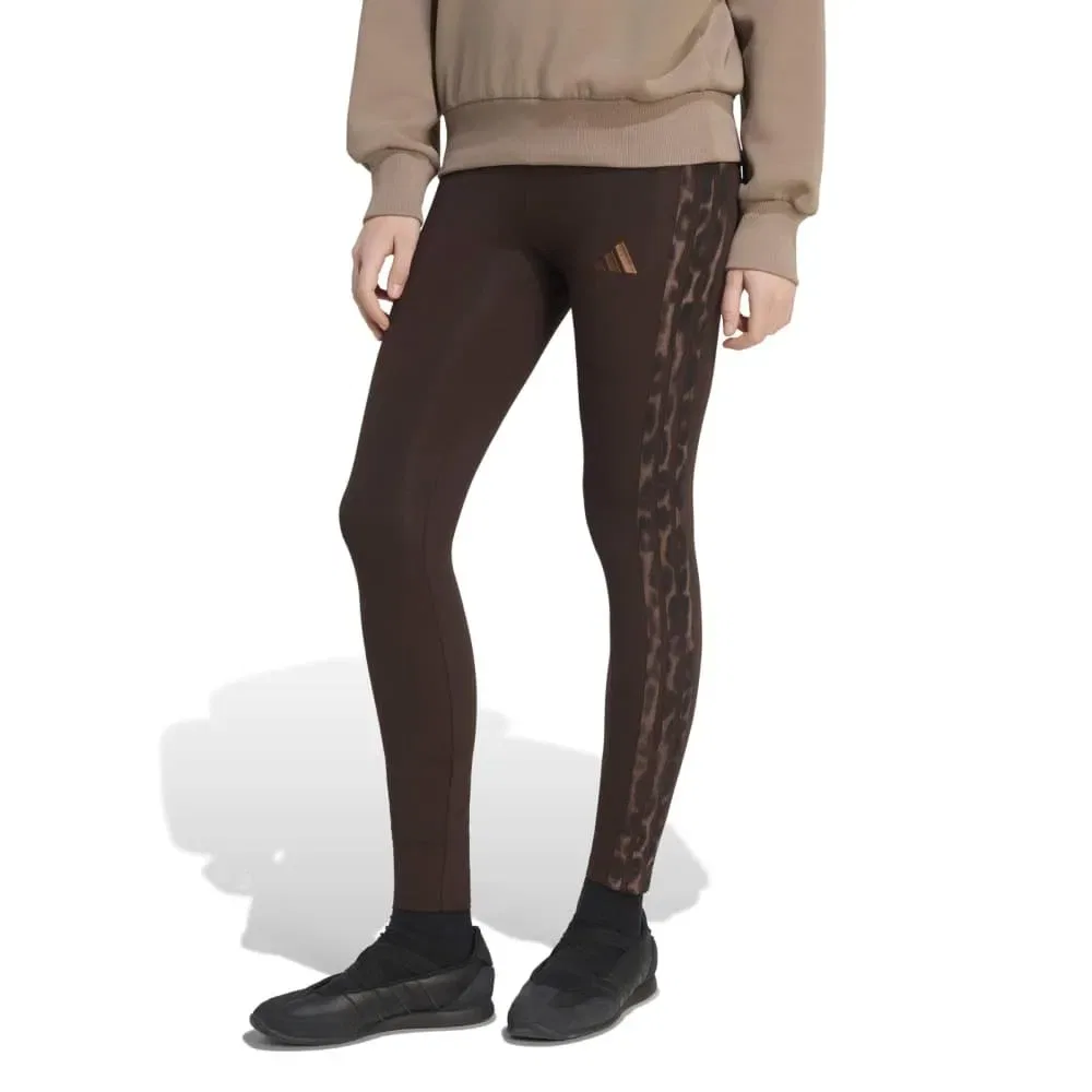 Женские леггинсы с принтом Seasonal Essentials Animal Print Adidas, Brown