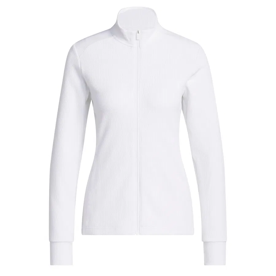 Тренировочная куртка ADIDAS PERFORMANCE 'PERFORMANCE TEXTURE FULL ZIP' белого цвета