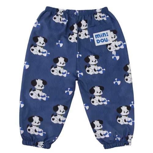 Детские спортивные штаны-джоггеры с принтом пончика Donut Ice Jogger Pants MINIDOU, Navy — фото 3