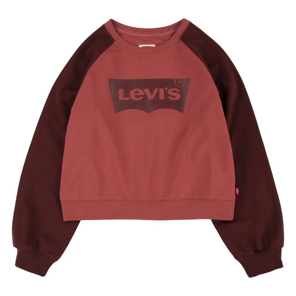 Свитшот реглан Levi's Raglan Batwing Crew, красный